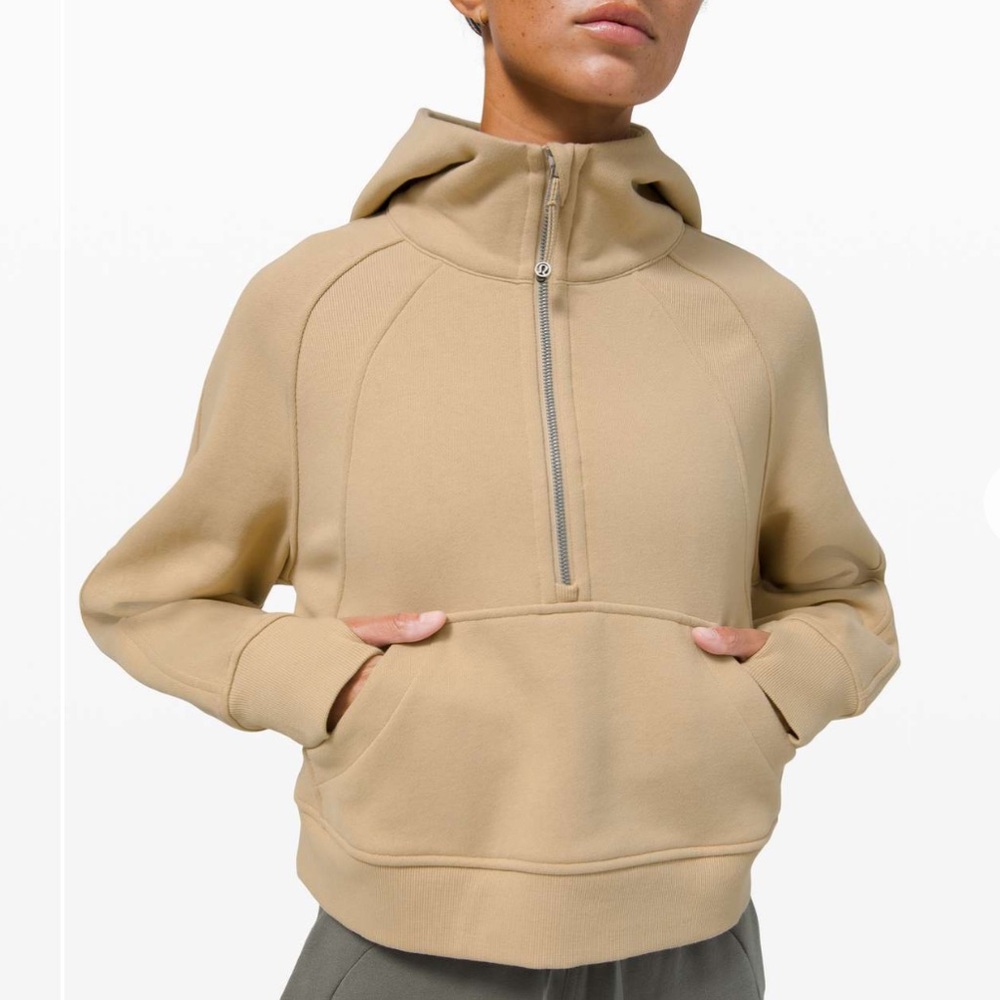 Lululemon Scuba Oversized 1/2 Zip Hoodie Trench - Picture 5 of 11